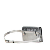 ディオール 30モンテーニュ CDロゴ チェーンショルダーバッグ ウエストポーチ 2WAY シルバー レザー レディース Dior 【中古】